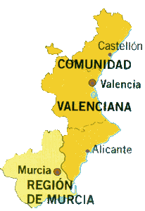 Castelln, Valencia, Alicante y Murcia